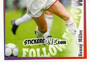 Sticker Kenny Miller in action - Rangers Fc 2000-2001 n. 71 - Panini