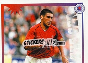 Sticker Claudio Reyna in action - Rangers Fc 2000-2001 n. 77 - Panini