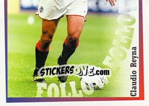 Figurina Claudio Reyna in action - Rangers Fc 2000-2001 - Panini