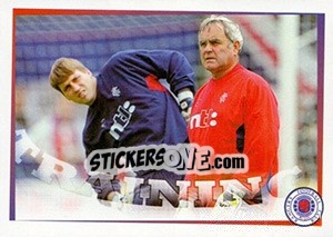 Sticker Teacher and Pupil... (Bert Van Lingen / Stefan Klos) - Rangers Fc 2000-2001 - Panini