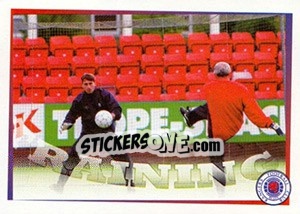 Sticker Klos to perfect... (Bert Van Lingen / Stefan Klos) - Rangers Fc 2000-2001 n. 103 - Panini