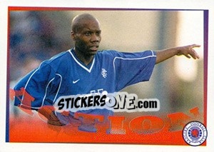 Sticker Hair-raising... (Rod Wallace) - Rangers Fc 2000-2001 - Panini