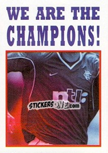 Sticker We are the Champions! - Rangers Fc 2000-2001 - Panini