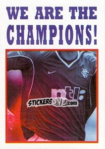 Sticker We are the Champions! - Rangers Fc 2000-2001 n. 124 - Panini
