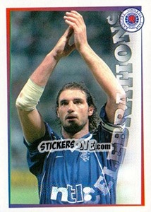 Sticker Captain Fan-tastic... (Lorenzo Amoruso) - Rangers Fc 2000-2001 - Panini