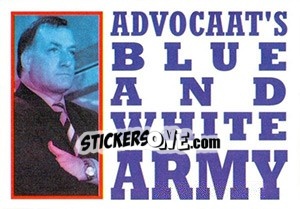 Sticker Advocaat's blue and white Army