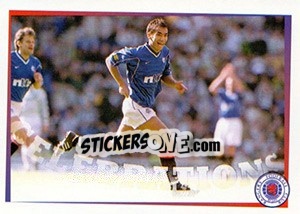 Sticker Off and running... (Giovanni van Bronckhorst) - Rangers Fc 2000-2001 n. 140 - Panini