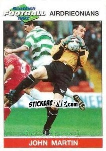 Sticker John Martin - Scottish Football 1991-1992 n. 14 - Panini