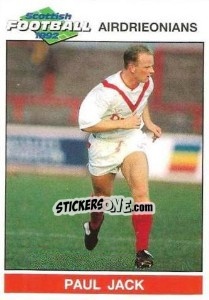 Figurina Paul Jack - Scottish Football 1991-1992 - Panini