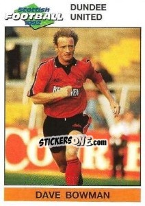 Sticker Dave Bowman - Scottish Football 1991-1992 n. 39 - Panini