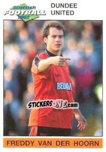 Cromo Freddy Van Der Hoorn - Scottish Football 1991-1992 - Panini