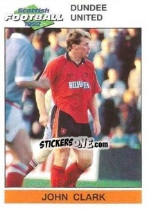 Sticker John Clark - Scottish Football 1991-1992 n. 42 - Panini