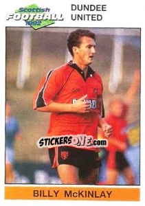 Sticker Billy McKinlay - Scottish Football 1991-1992 - Panini
