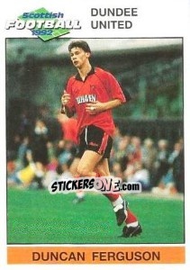 Sticker Duncan Ferguson - Scottish Football 1991-1992 - Panini