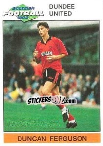Sticker Duncan Ferguson - Scottish Football 1991-1992 n. 48 - Panini