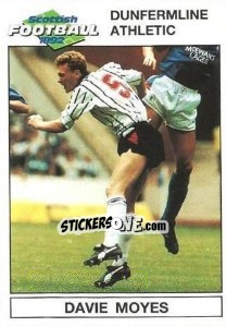 Sticker Davie Moyes - Scottish Football 1991-1992 - Panini