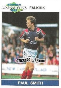 Sticker Paul Smith - Scottish Football 1991-1992 n. 66 - Panini