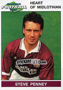 Sticker Steve Penney - Scottish Football 1991-1992 n. 81 - Panini