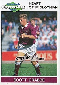 Cromo Scott Crabbe - Scottish Football 1991-1992 n. 82 - Panini