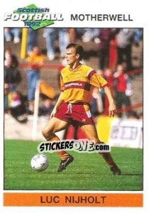 Figurina Luc Nijholt - Scottish Football 1991-1992 - Panini