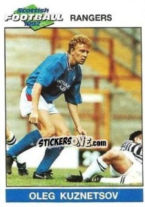 Sticker Oleg Kuznetsov - Scottish Football 1991-1992 n. 112 - Panini