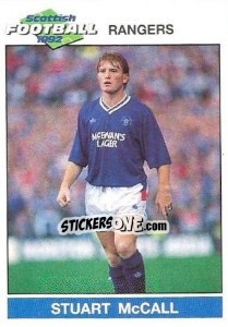 Cromo Stuart McCall - Scottish Football 1991-1992 - Panini