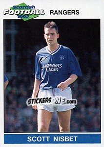 Sticker Scott Nisbet - Scottish Football 1991-1992 n. 115 - Panini