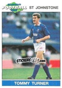 Sticker Tommy Turner - Scottish Football 1991-1992 n. 128 - Panini