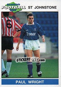 Figurina Paul Wright - Scottish Football 1991-1992 - Panini