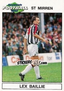 Sticker Lex Baillie - Scottish Football 1991-1992 n. 134 - Panini