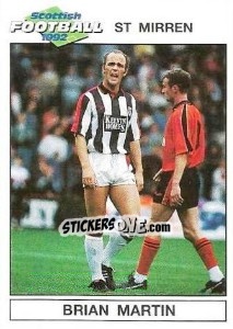 Sticker Brian Martin - Scottish Football 1991-1992 n. 138 - Panini