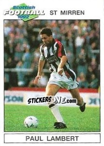 Sticker Paul Lambert - Scottish Football 1991-1992 - Panini