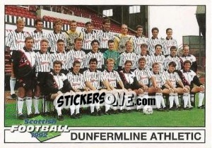 Cromo Squad (Dunfermline Athletic) - Scottish Football 1991-1992 - Panini