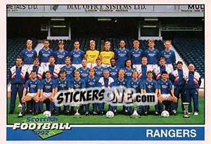 Sticker Squad (Rangers) - Scottish Football 1991-1992 n. 154 - Panini