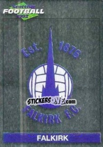 Cromo Crest (Falkirk) - Scottish Football 1991-1992 - Panini