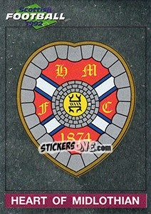 Sticker Crest (Heart of Midlothian) - Scottish Football 1991-1992 n. 163 - Panini
