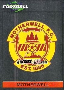 Sticker Crest (Motherwell) - Scottish Football 1991-1992 n. 165 - Panini