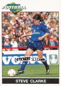 Figurina Steve Clarke - Scottish Football 1991-1992 - Panini
