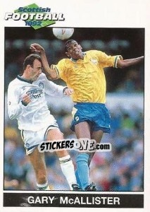 Sticker Gary McAllister - Scottish Football 1991-1992 - Panini