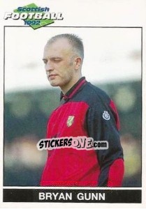 Figurina Bryan Gunn - Scottish Football 1991-1992 - Panini