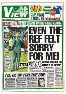 Sticker The Programme Cover - Scottish Premier Division 1994-1995 n. 35 - Panini