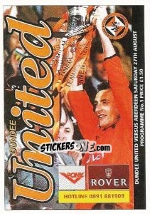 Sticker The Programme Cover - Scottish Premier Division 1994-1995 n. 65 - Panini