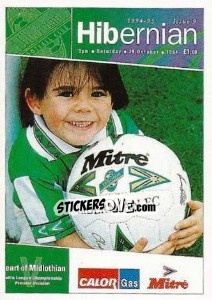 Figurina The Programme Cover - Scottish Premier Division 1994-1995 - Panini