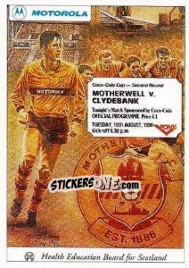 Sticker The Programme Cover - Scottish Premier Division 1994-1995 n. 214 - Panini