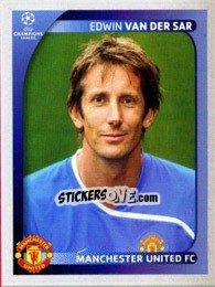 Sticker Edwin van der Sar - UEFA Champions League 2008-2009 n. 10 - Panini