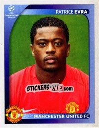 Sticker Patrice Evra - UEFA Champions League 2008-2009 n. 13 - Panini