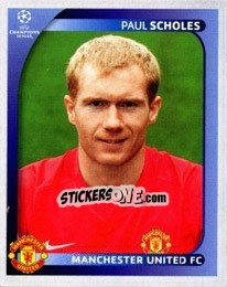 Sticker Paul Scholes - UEFA Champions League 2008-2009 n. 18 - Panini