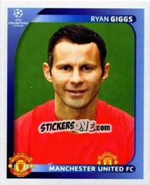 Sticker Ryan Giggs - UEFA Champions League 2008-2009 n. 19 - Panini