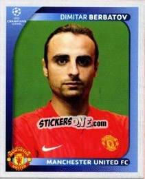 Sticker Dimitar Berbatov - UEFA Champions League 2008-2009 n. 22 - Panini