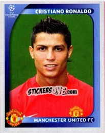Sticker Cristiano Ronaldo - UEFA Champions League 2008-2009 n. 23 - Panini